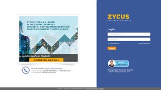 You are not authorized to login through Zycus Portal. - Zycus :: Login