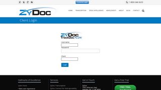 Track Doc Flow login - ZyDoc