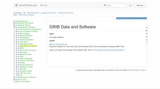 GRIB Data and Software [OpenCPN Manuals]