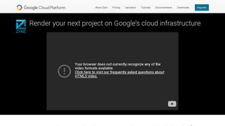 Google Cloud Rendering, Visual Effects, Animation | Zync