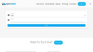 Log In: Zync Cloud Users Can Log In To Their System Via This Page