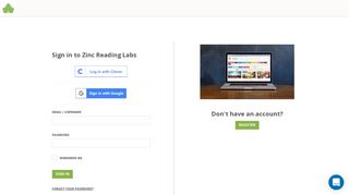 Sign In | Zinc Reading Labs - Zinc Learning Labs