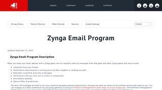 Zynga Email Program - Zynga - Zynga