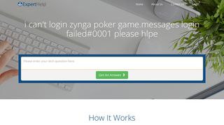 i can't login zynga poker game.messages login failed#0001 please hlpe