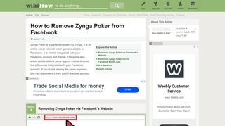 How to Remove Zynga Poker from Facebook: 13 Steps (with Pictures)