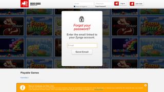 Forgot Password? - Zynga | Play free online games with friends