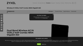Zyxel VMG8324-B10A Wireless N VDSL2 VoIP Combo WAN | Zyxel