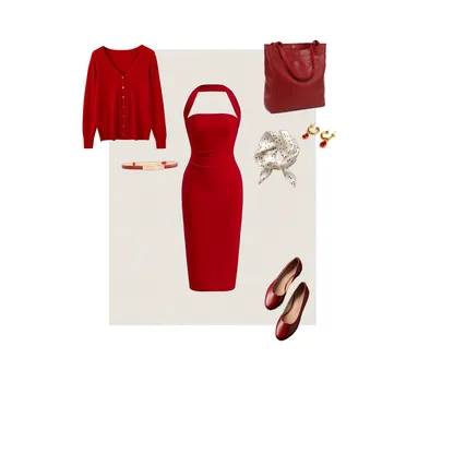 Crimson Chic Ensemble