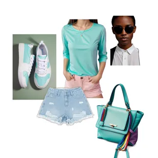 Casual Cyan Chic