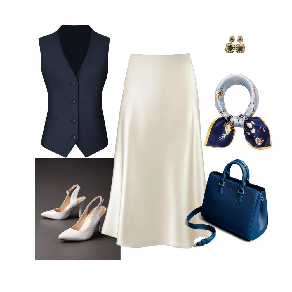 Navy and White Elegance