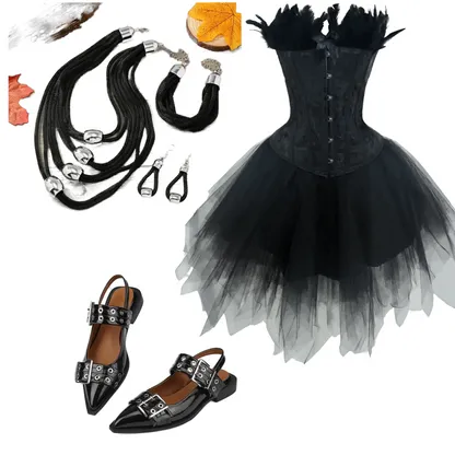 Black Swan Halloween Elegance