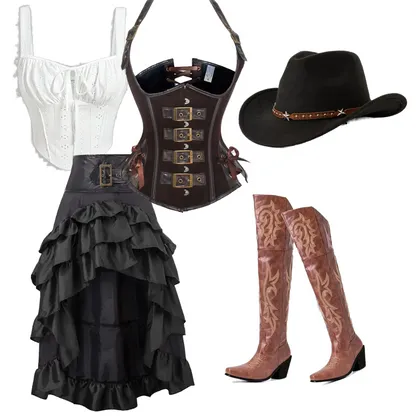 Western Steampunk Rebel Halloween Costume