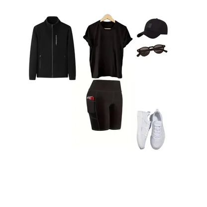 All-Black Sporty Elegance