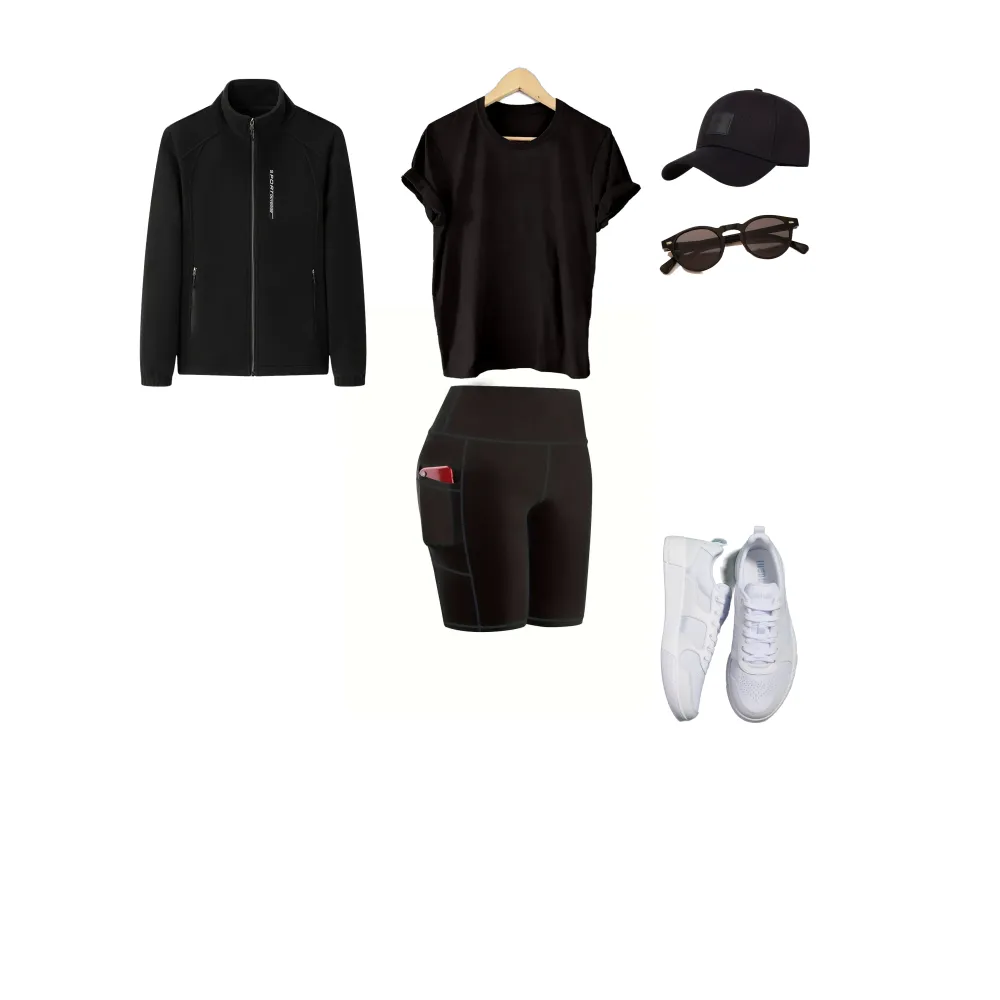 All-Black Sporty Elegance