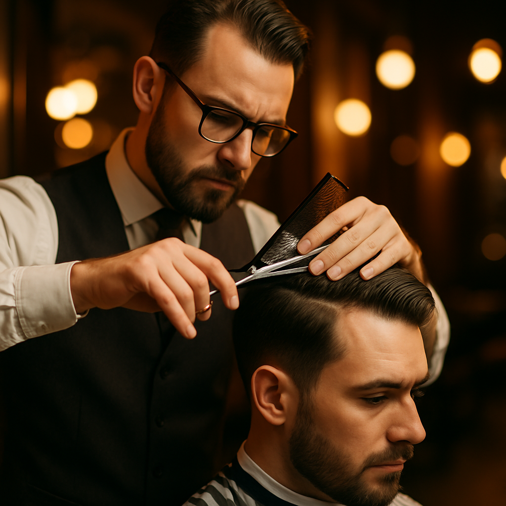 Signature cut in progress