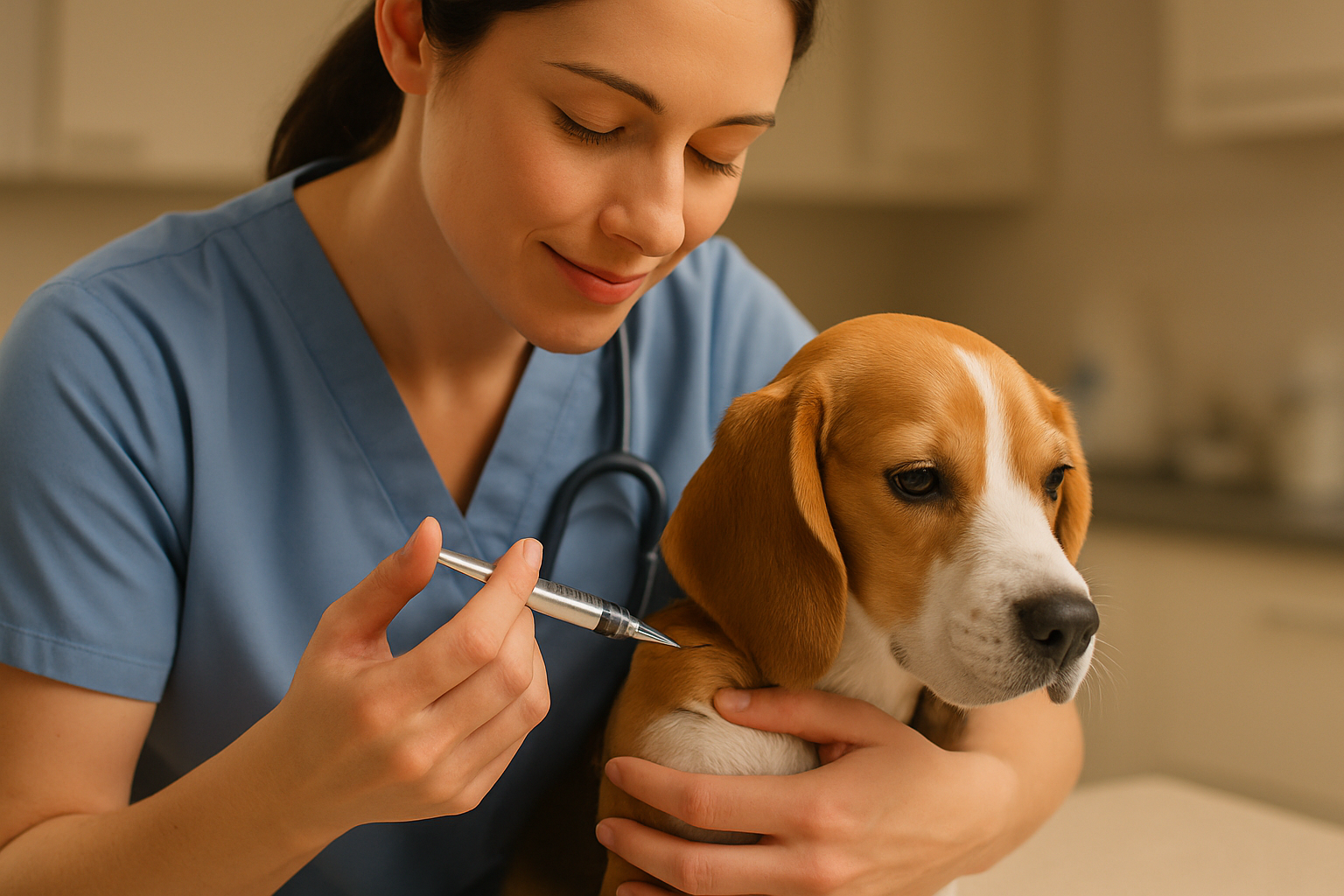 Vaccination for a dog