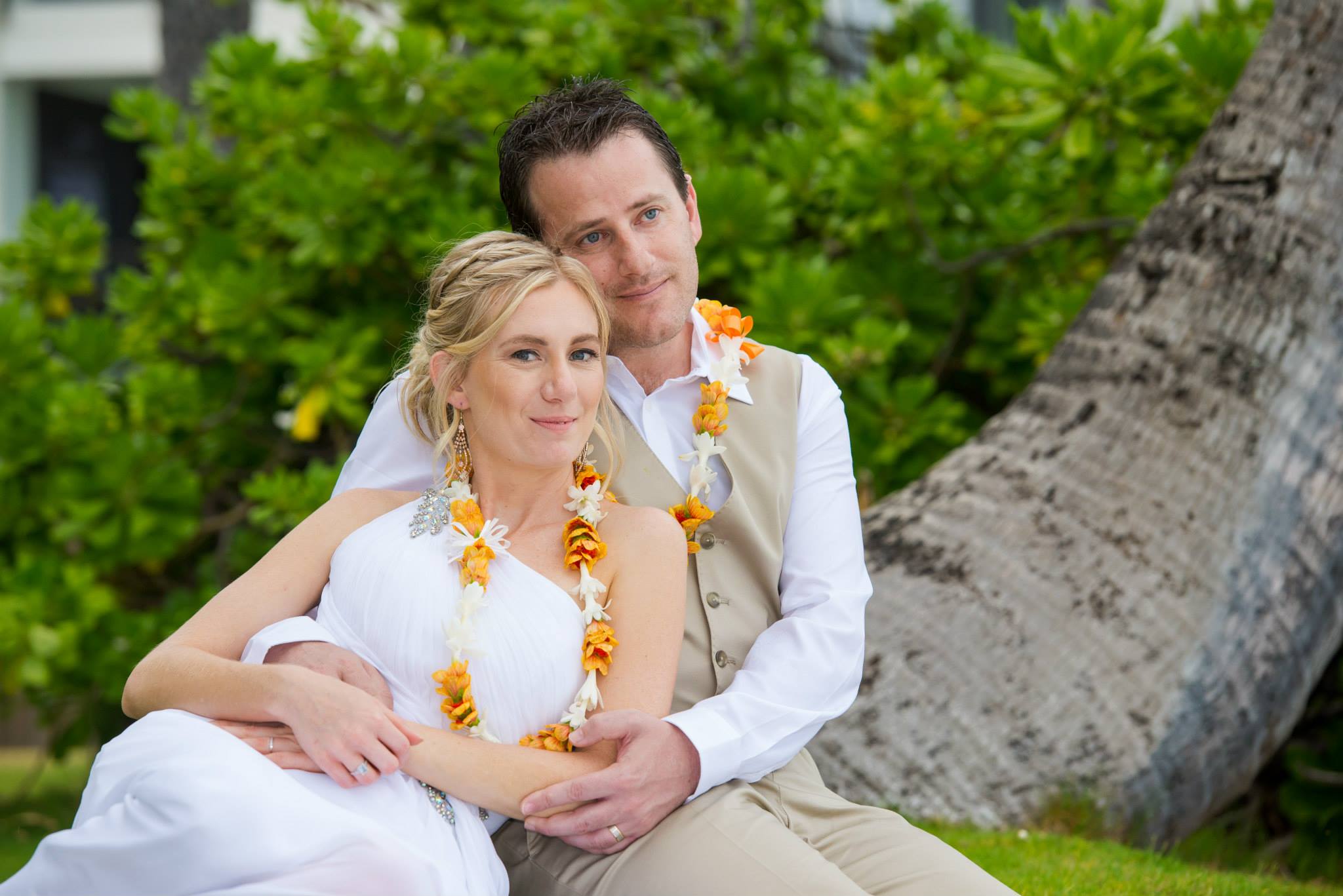 Beach Wedding at Kahala Oahu