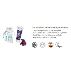 Good Night 2In1 Hand Cream & Mask Wirh Organic Grape & Organic Shea Butter - For Very Dry Skin 75ml/2.6oz - Image 3