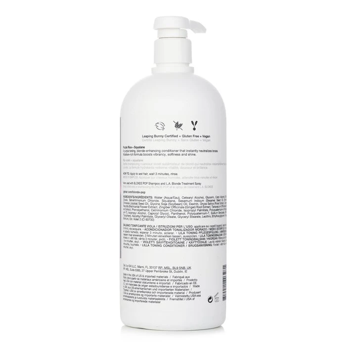 4df3db9613c21dadfaed Blonde Pop Purple Toning Conditioner 1000ml/33.8oz - Image 3