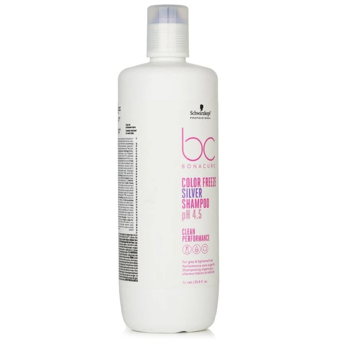 8c090f3d7aeefe231b64 BC Bonacure pH 4.5 Color Freeze Silver Shampoo (For Grey & Lightened Hair) 1000ml/33.8oz - Image 2