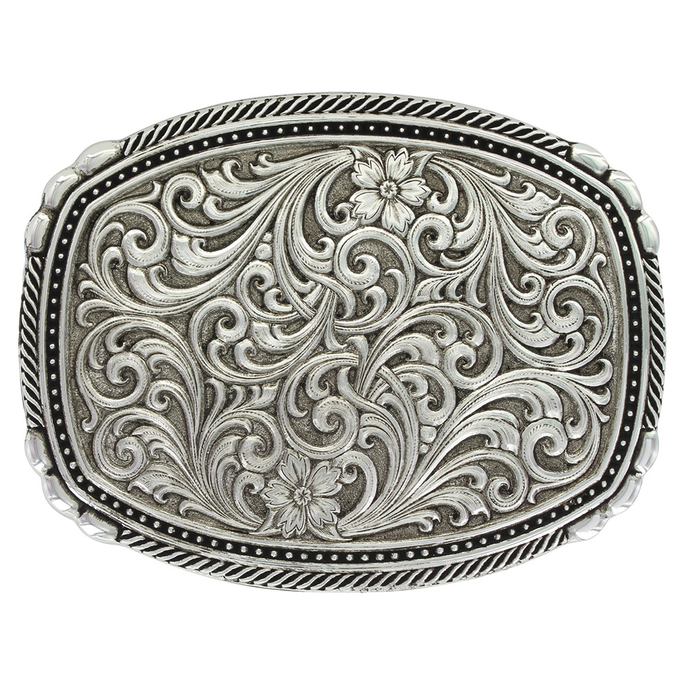 Antiqued Pinpoints and Twisted Rope Trim Buckle