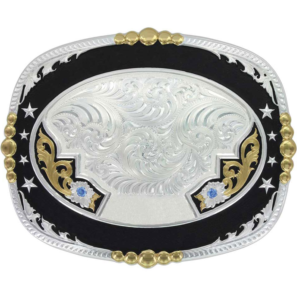 Sheridan Dual-Figure Trophy Buckle (3.75x5)