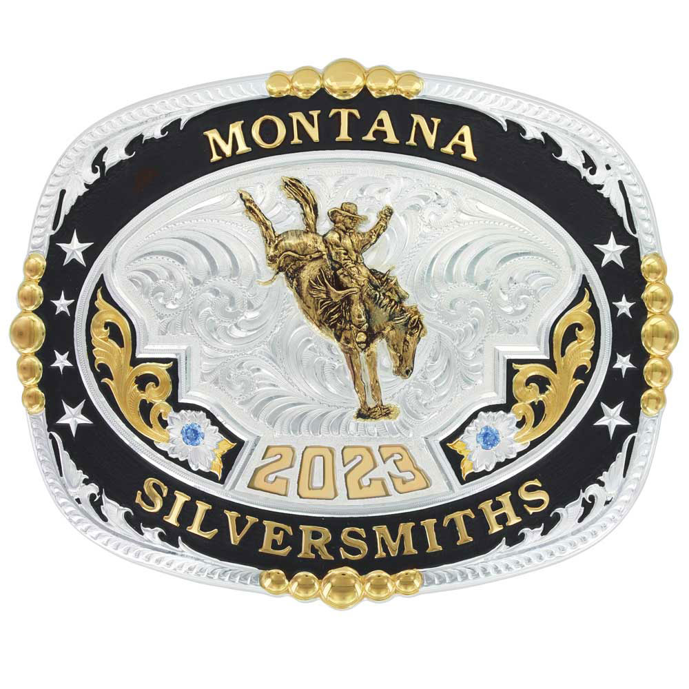 The Fortress Cliff Trophy buckle - Champion's Choice Silver - Hand