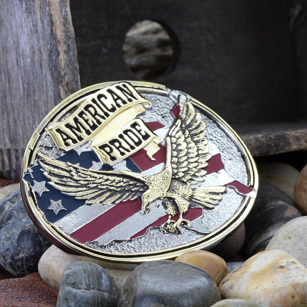 USA Flag Belt Buckle American Bald Eagle Country Belt Buckles -  Canada