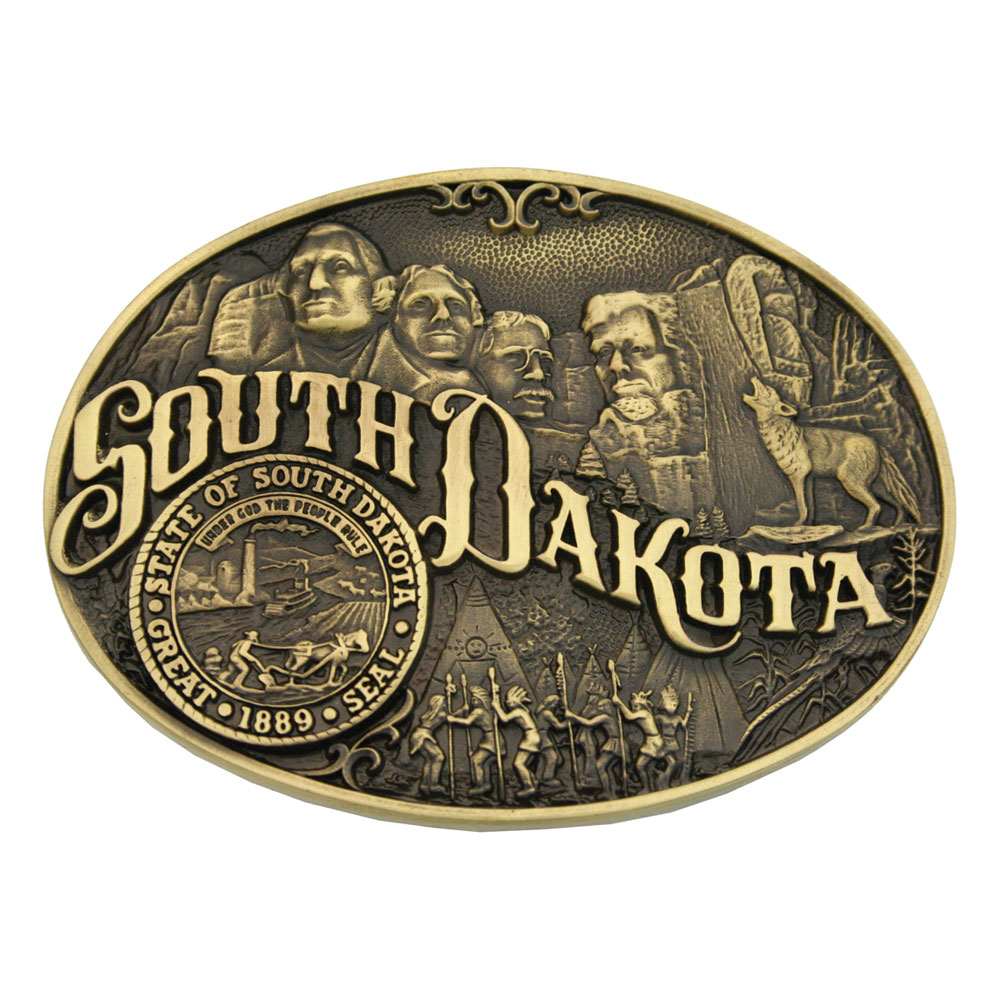 South Dakota State Heritage Attitude Buckle