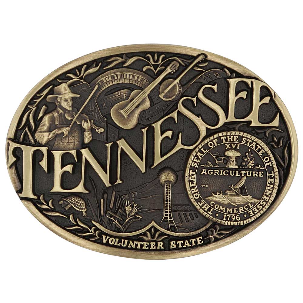 Tennessee State Heritage Attitude Buckle