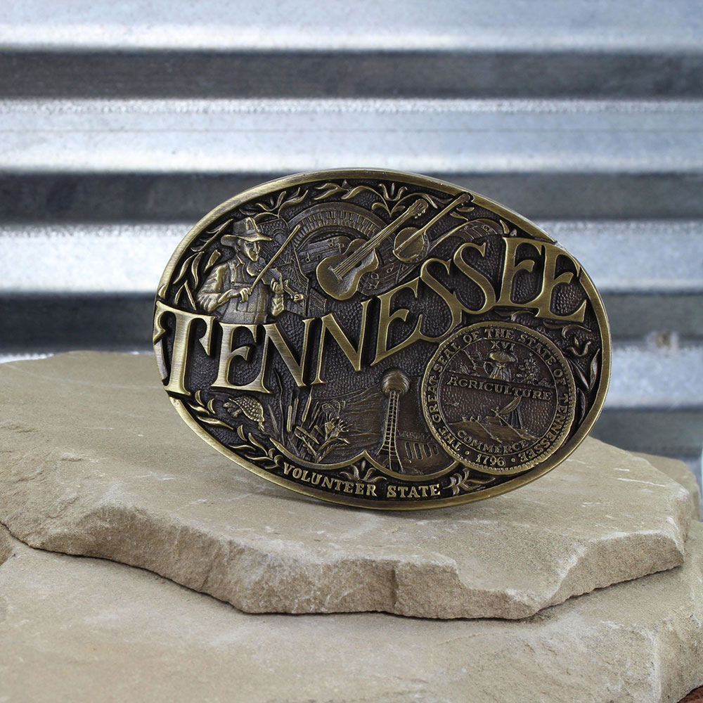 Tennessee State Heritage Attitude Buckle
