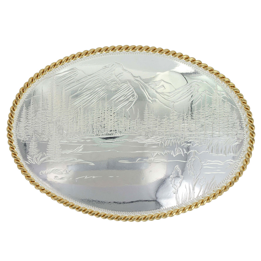 Scalloped Sheridan Style Buckle (4.625x3.5)