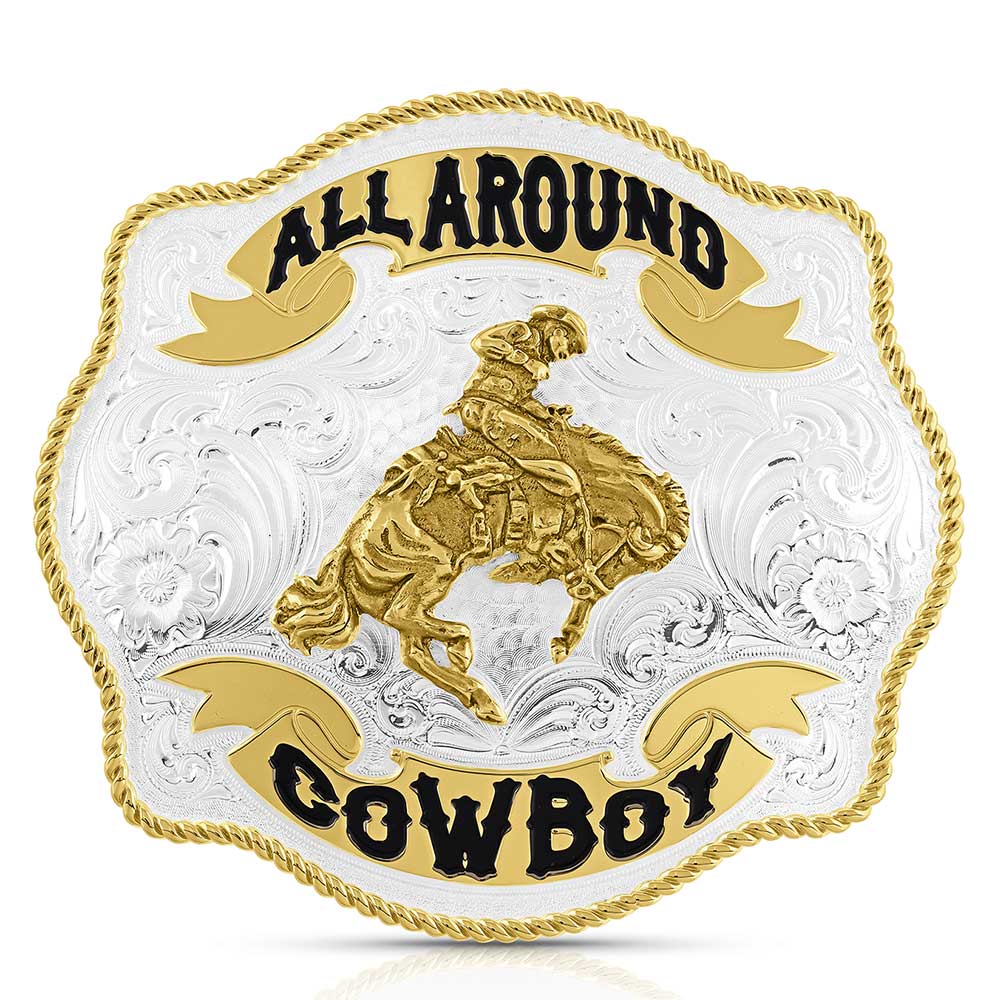 Scalloped All Around Cowboy Belt Buckle