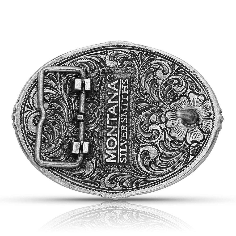 Tri-Color Southwestern Buffalo Attitude Buckle