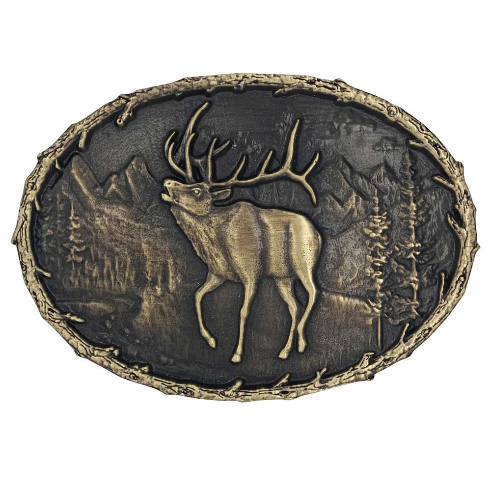 Best of the Buglers Elk Heritage Attitude Buckle