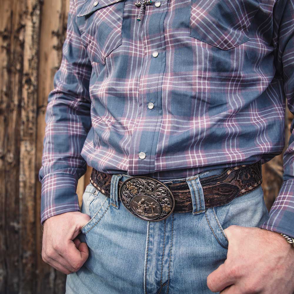 Christian Cowboy In The Wilderness Attitude Buckle
