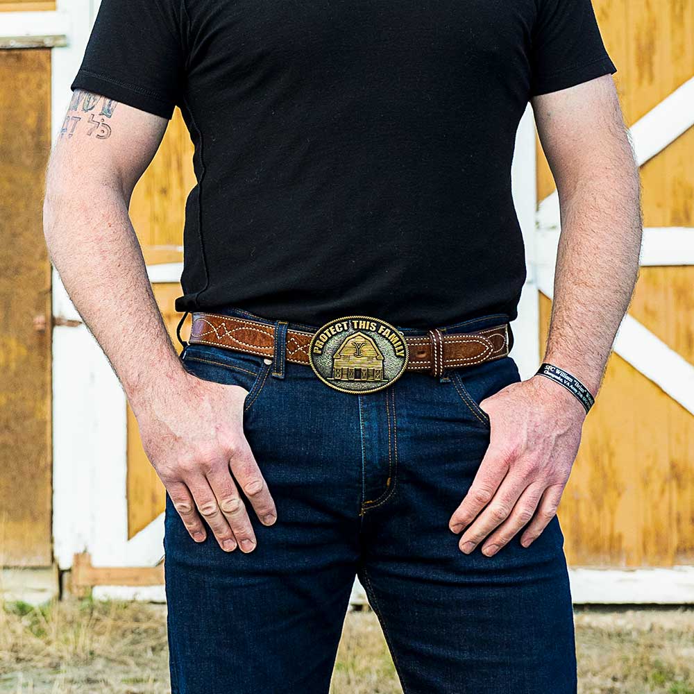 The Yellowstone Y Protect Family Belt Buckle