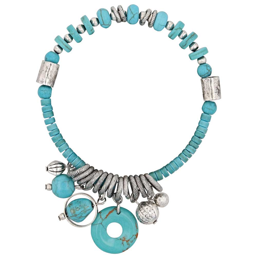 Charmed by the West Turquoise Charm Attitude Bracelet