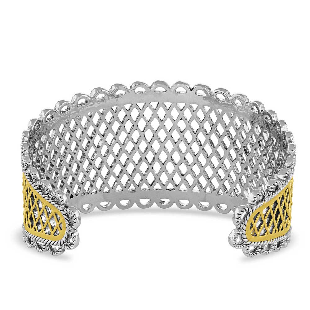 Honeycomb Western Lace Cuff Bracelet