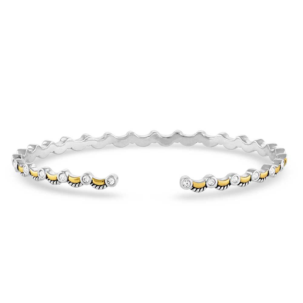 Montana Gold Crystal Cuff Bracelet