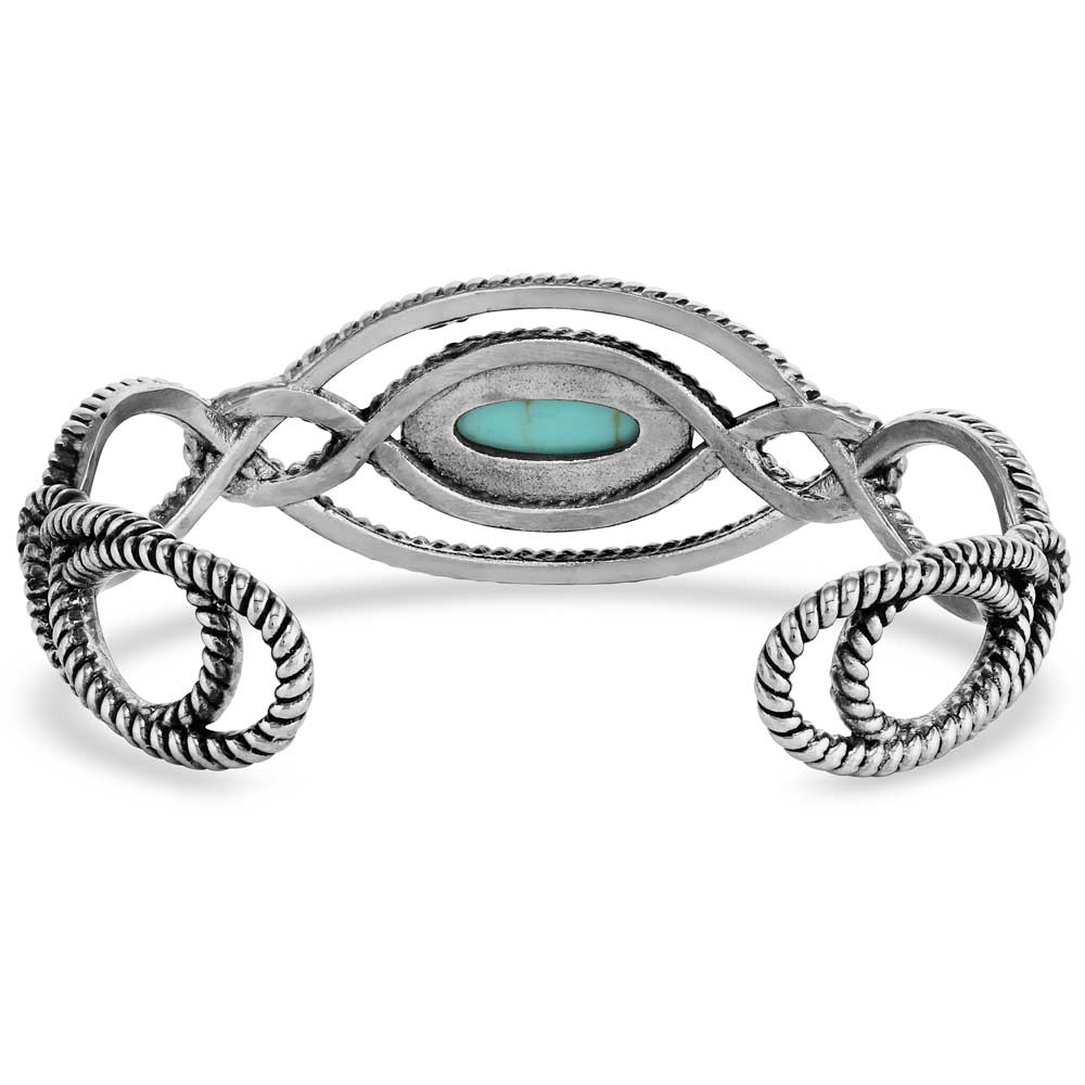 Bowline Knot Turquoise Cuff Bracelet