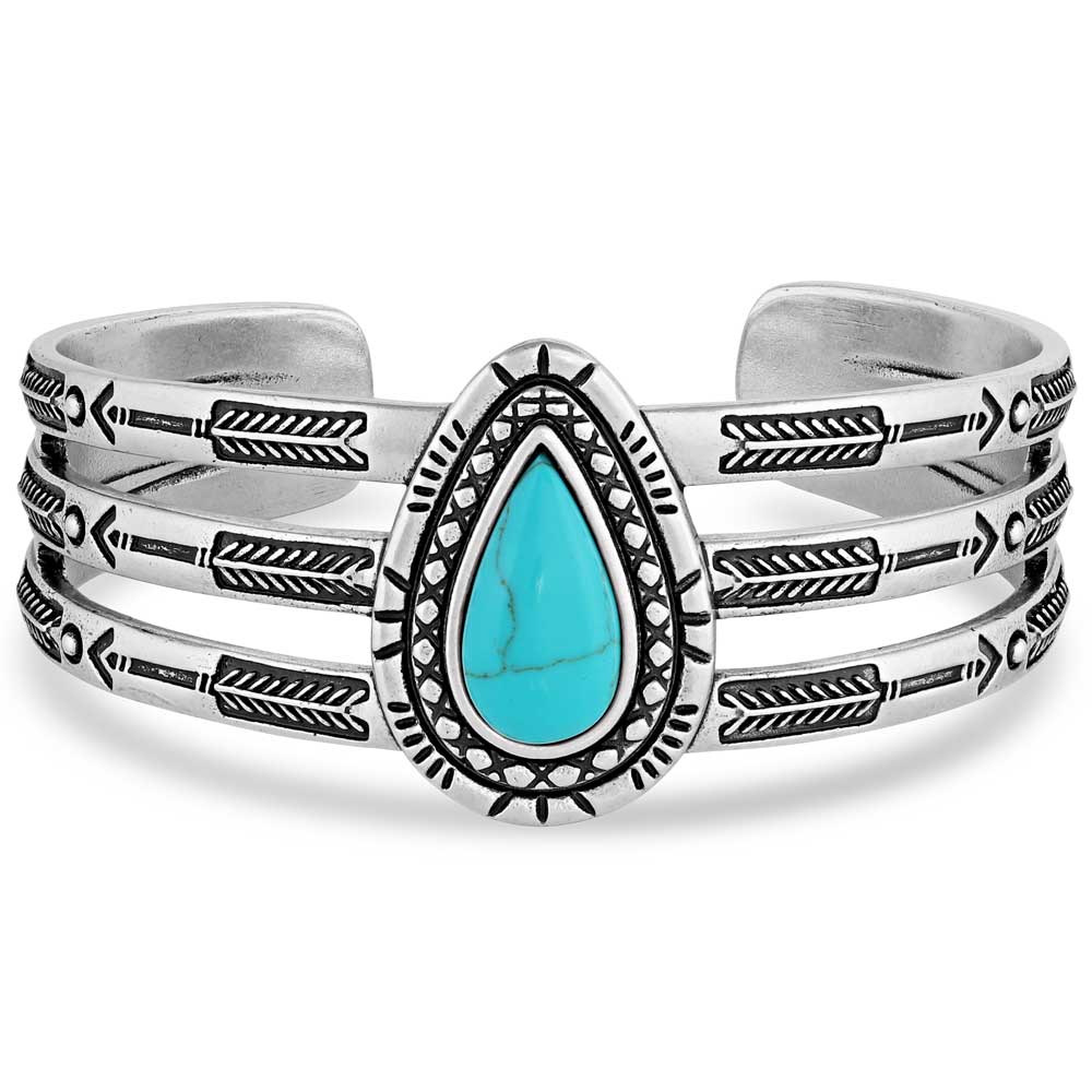 Montana Silversmiths Blue Spring Turquoise Cuff Bracelet