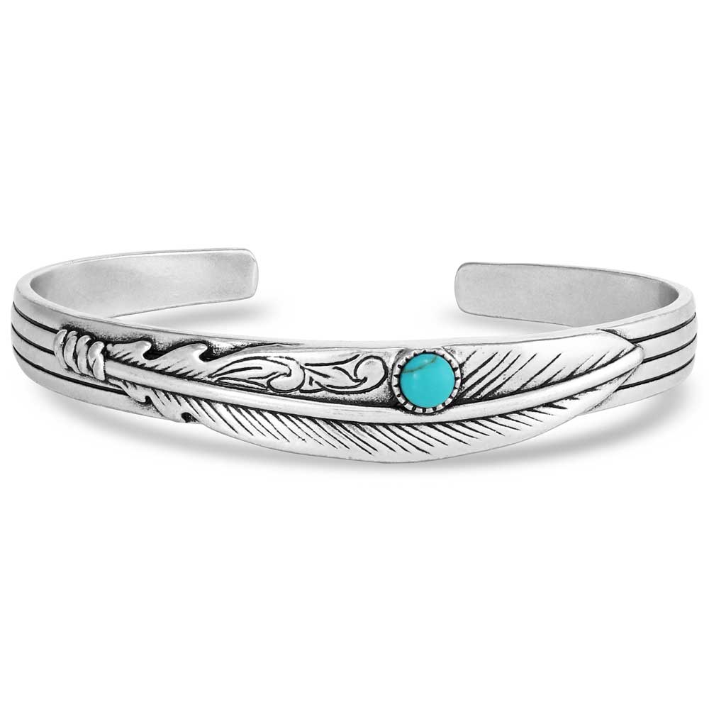 Montana Silversmiths Blue Spring Turquoise Cuff Bracelet