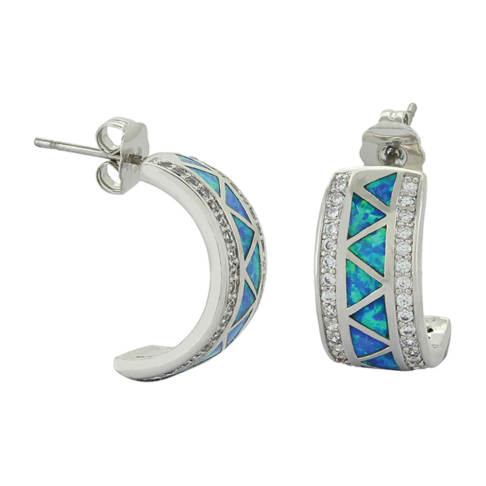 River Lights Walking Along the Water's Path Cuff Earrings