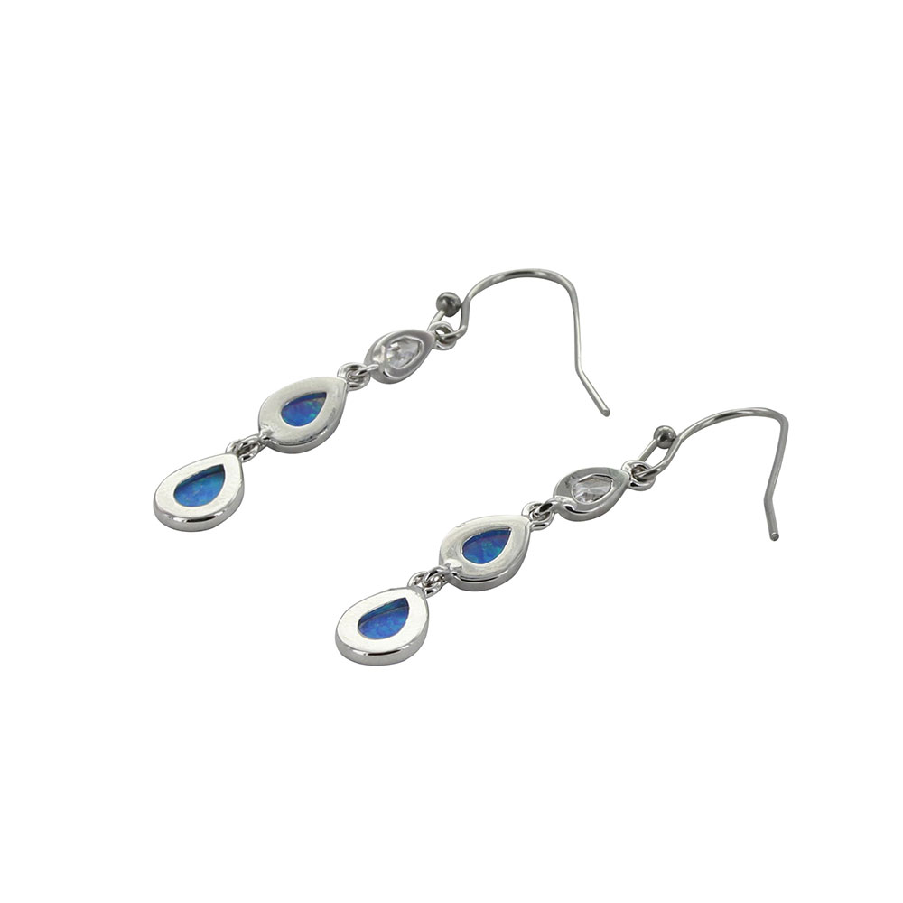 River of Lights Falling into Water Earrings