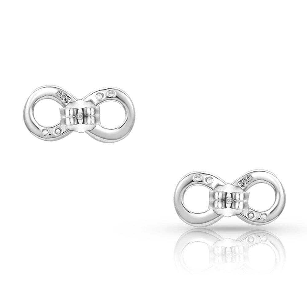 Silver Shine Infinity Earrings