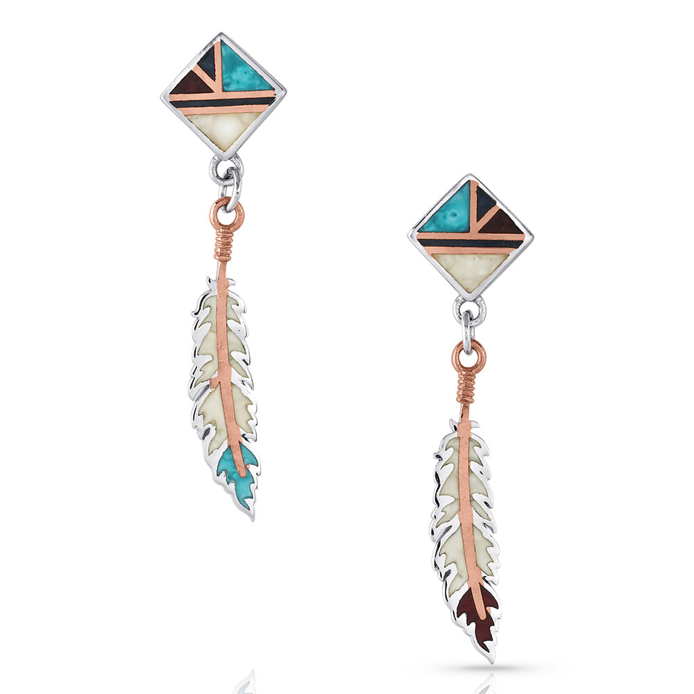 One 2024 feather earring