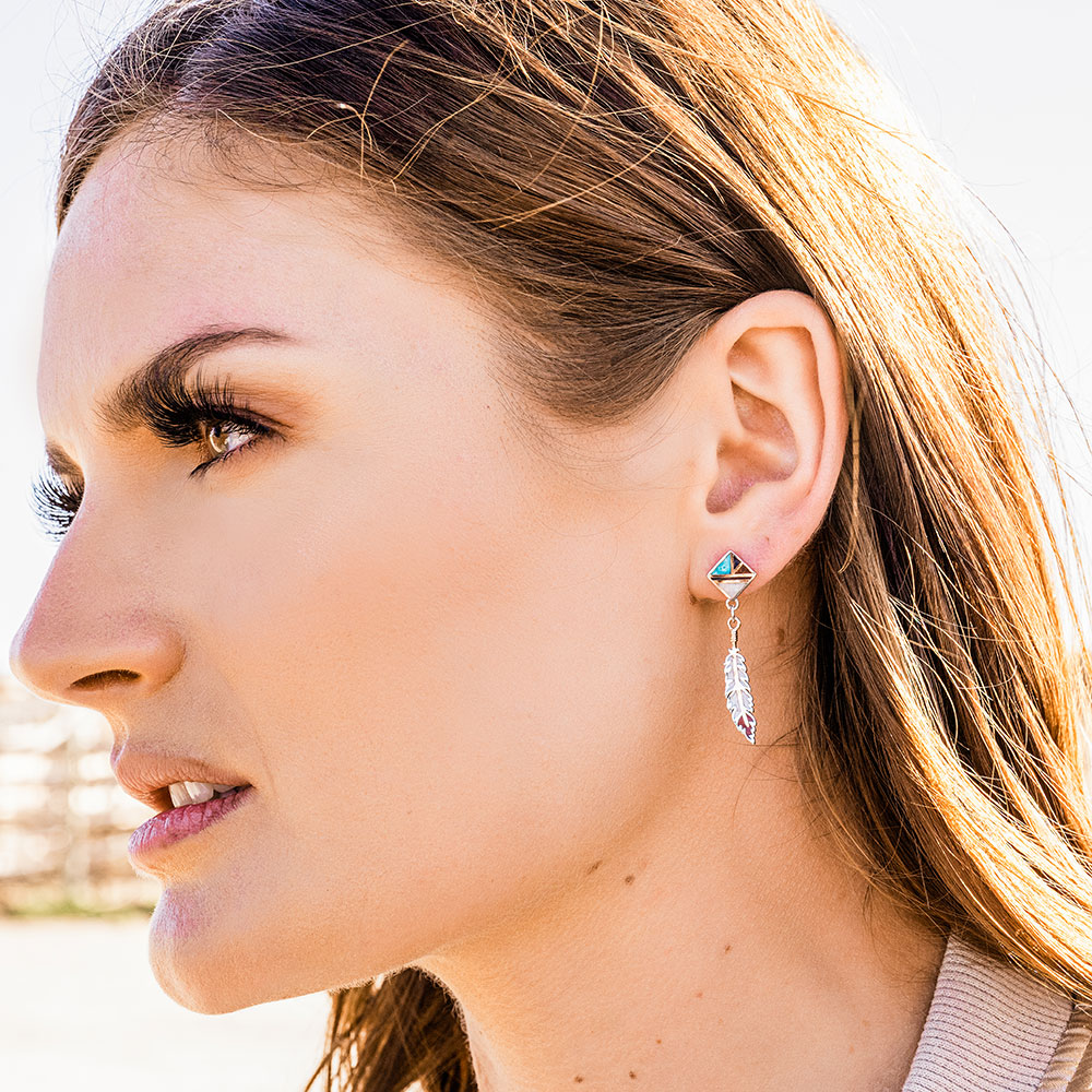 American Legends Feather Earrings