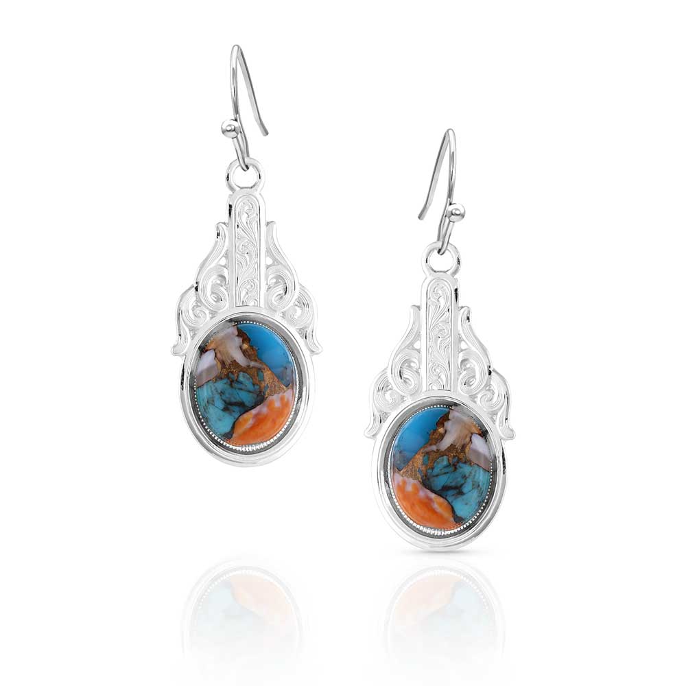 Mountain Glacier Stone Cascade Earrings