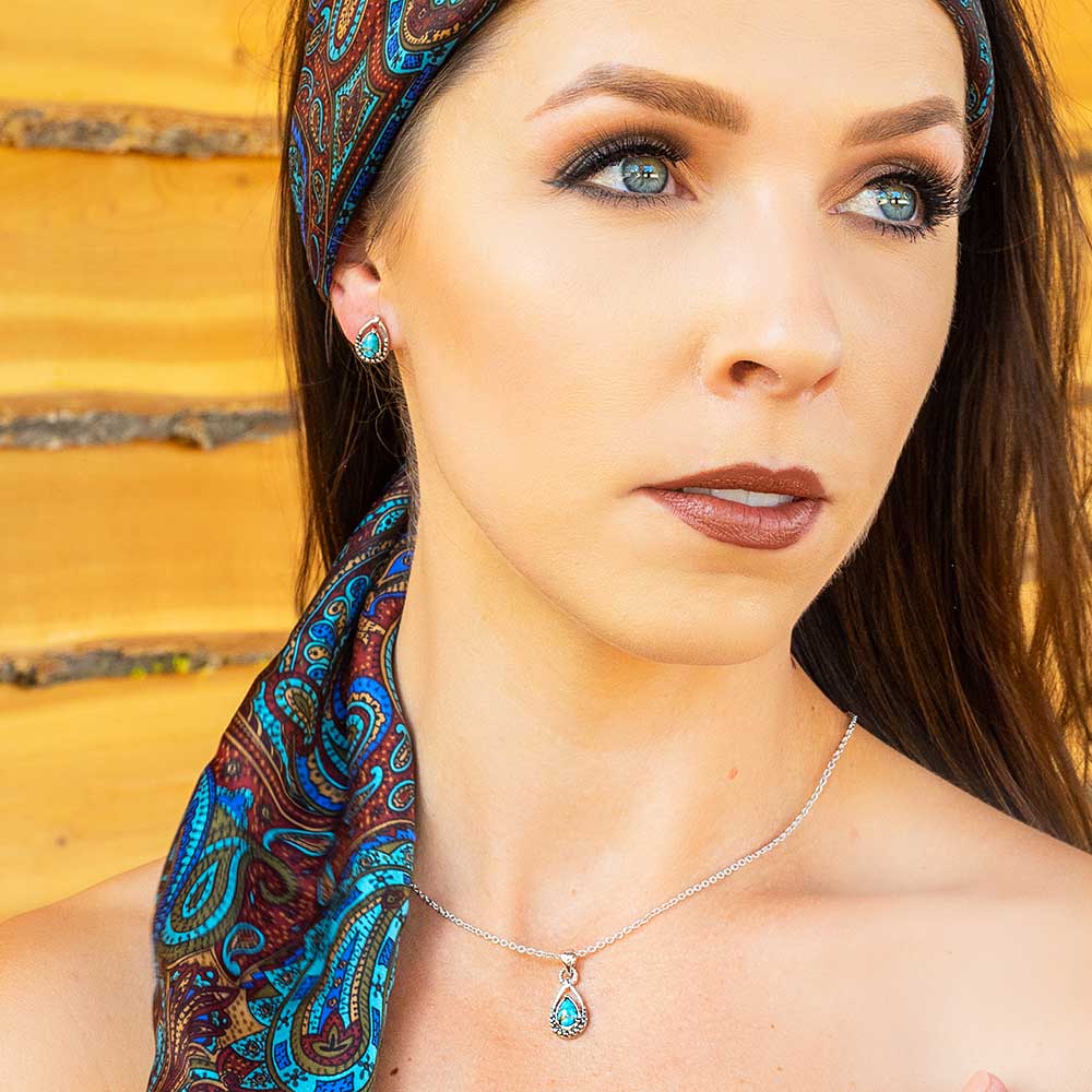 Touch of Turquoise Teardrop Earrings